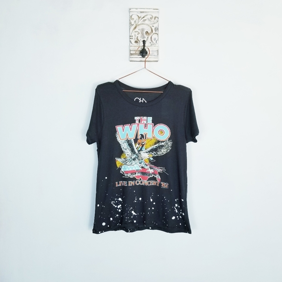 Chaser Tops - Chaser Medium The Who Paint Splattered Graphic Tee